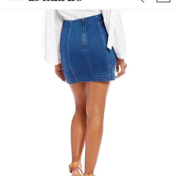 Free People Denim Skirt - Picture 2 of 6